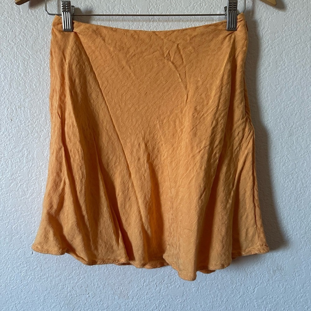 Lovers & Friends Orange Leopard Print Mini Skirt Size S